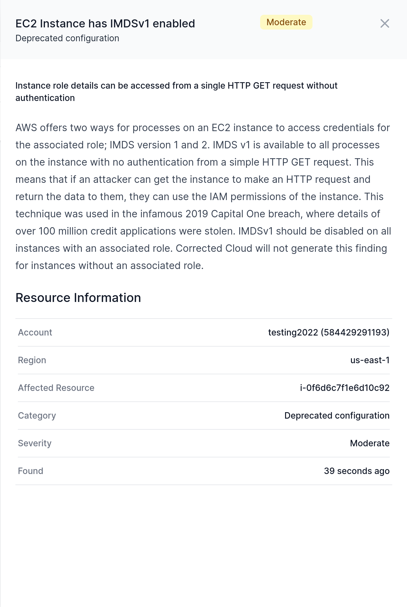 Customer profile user interface